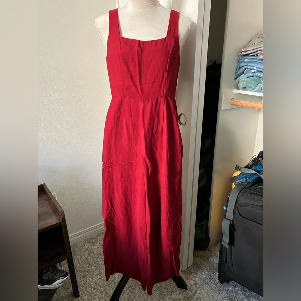 Red jumpsuit